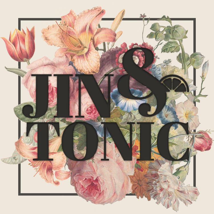 Podcast cover art I made for the JIN &amp; TONIC podcast. The piece was inspired by the client&#39;s love of floral gins.